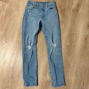 Levi's Distressed Blue Jeans